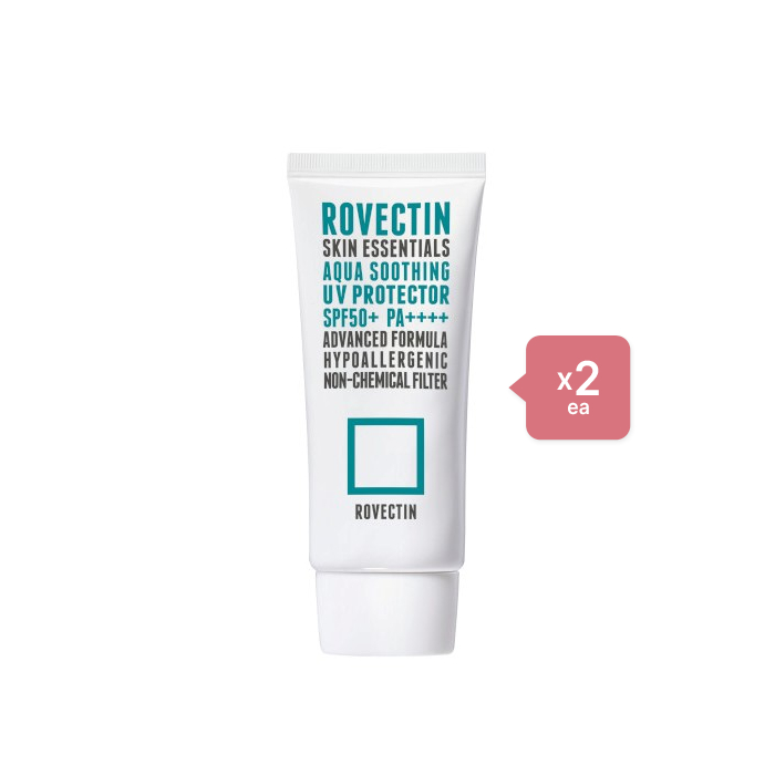 ROVECTIN - Skin Essentials Aqua Soothing UV Protector SPF50+ PA++++ (New) - 50ml (2elk) Set Top Merken Winkel